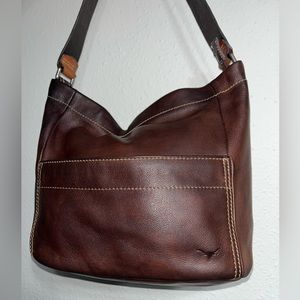 Fossil Collegiate Texas Longhorns UT Hook ‘Em Horns Pebbled Leather Shoulder Bag